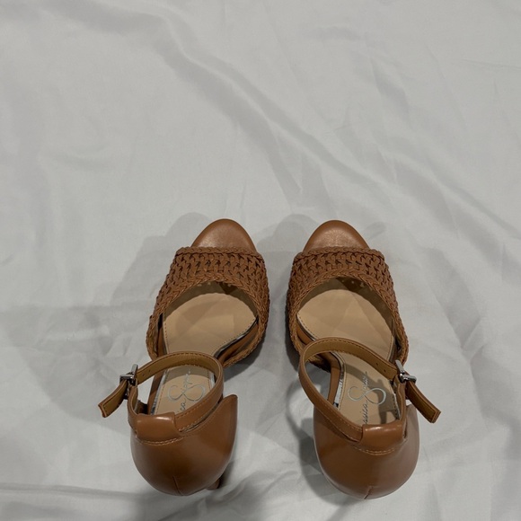 Jessica Simpson Nude Woven Platform Heels - Picture 3 of 6
